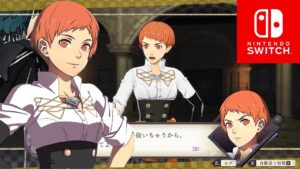 leonie aux cheveux roux dans fire emblem three houses sur nintendo switch